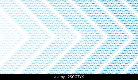 Abstract blue dotted arrows geometric tech background. Vector design Stock Vector