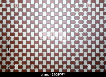 Colorful mosaic tiles. Multicolored small square tiles abstract pattern background Stock Photo