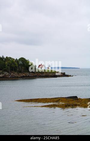 Curtis Island Lighthouse in Camden Maine Stock Photo