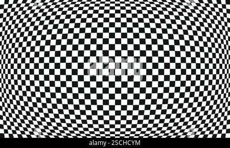 black and white squares. Abstract chess board Stock Vector