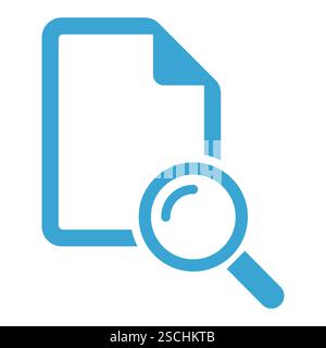 Search result icon, research data report sign, control analysis symbol vector illustration . Stock Vector