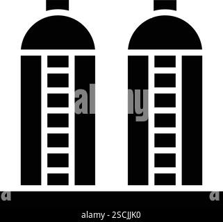 Silo Vector Icon Design Illustration Stock Vector