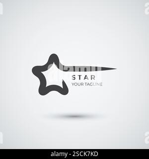 flat star logo design template Stock Vector