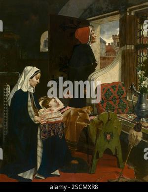 Johanna van der Gheynst with her Child in the Cradle, 1861. Stock Photo