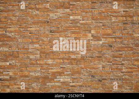 Light brown brick wall background Stock Photo
