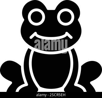 Frog Vector Icon Design Illustration Stock Vector