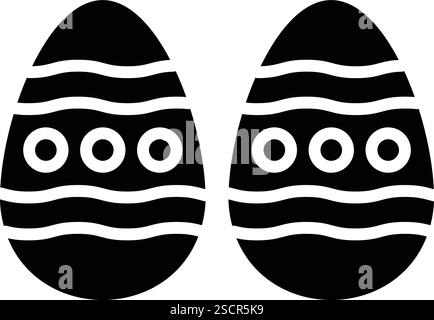 Easter egg Vector Icon Design Illustration Stock Vector