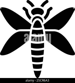 Dragonfly Vector Icon Design Illustration Stock Vector