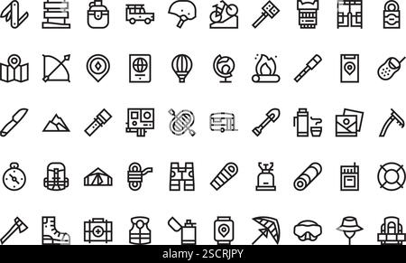 High-Quality Vector Icons Collection with Editable Stroke. Ideal for Professional and Creative Projects Stock Vector