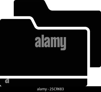 Folder Vector Icon Design Illustration Stock Vector