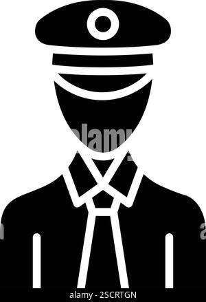 Pilot Vector Icon Design Illustration Stock Vector