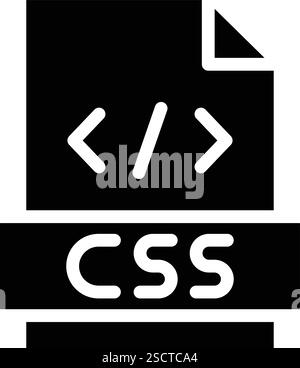 Css Vector Icon Design Illustration Stock Vector