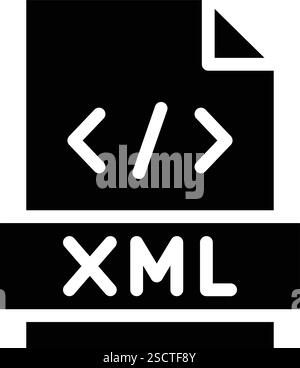 XML Vector Icon Sign Icon Vector Illustration For Personal And ...