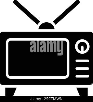 Tv Vector Icon Design Illustration Stock Vector