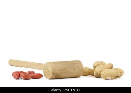 Peanut nuts isolated, peanut seeds isolate, white background, peanut nut isolated on white Stock Photo