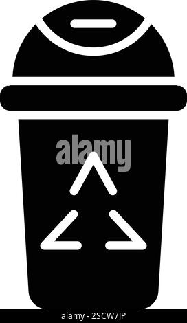 Recycle bin Vector Icon Design Illustration Stock Vector