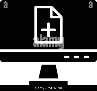 New file Vector Icon Design Illustration Stock Vector