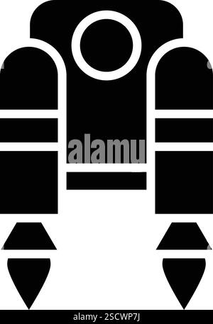 Jetpack Vector Icon Design Illustration Stock Vector