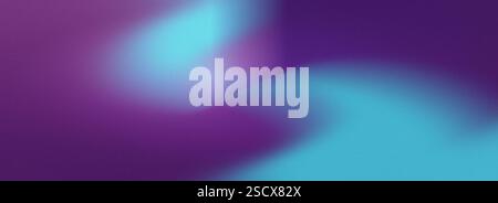 Abstract gradient background with smooth transitions from purple to blue color. Noise texture illustration. dreamlike digital art and airy light flow. Stock Photo