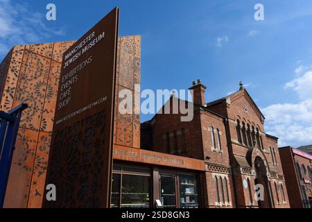 Manchester Metal Building Manchester Jewish Museum, a modern building with decorative rusted ...