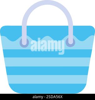 Beach bag summer accessory illustration Stock Vector
