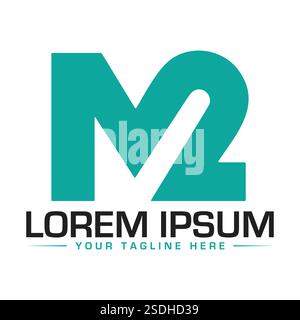 M2 Logo Design Stock Vector Image & Art - Alamy