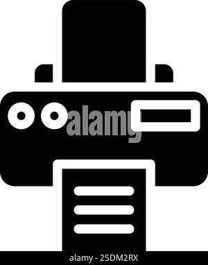 Printer Vector Icon Design Illustration Stock Vector