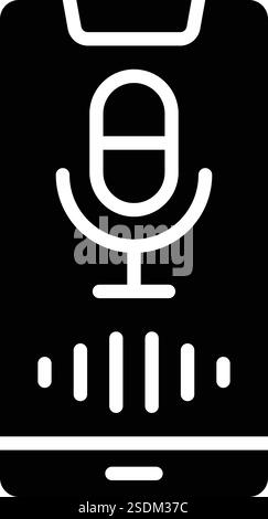 Voice Assistant Vector Icon Design Illustration Stock Vector