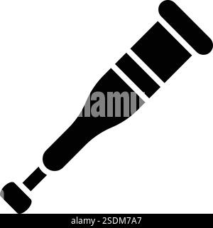 Crutches Vector Icon Design Illustration Stock Vector