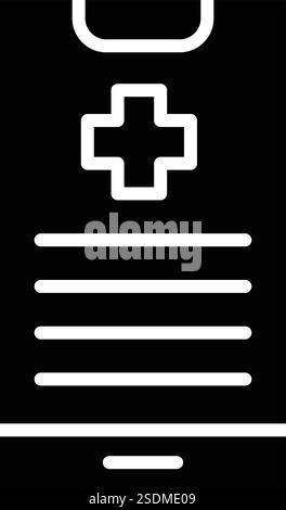 Mobile Phone Vector Icon Design Illustration Stock Vector