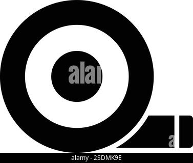 Tape icon vector, filled flat sign, solid pictogram isolated on white ...