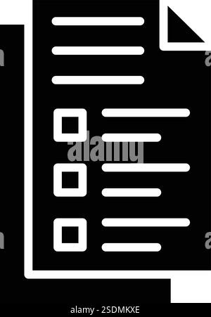 Document Vector Icon Design Illustration Stock Vector
