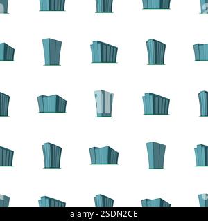 Isometric skyscraper building on a white background, vector ...