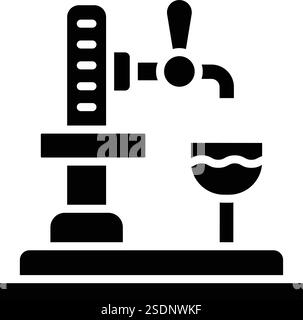 Beer Tap Vector Icon Design Illustration Stock Vector