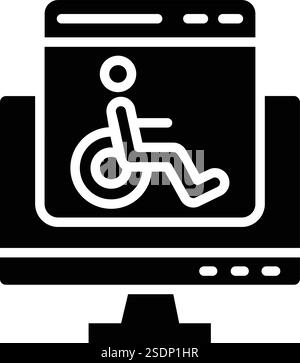 Accessability Vector Icon Design Illustration Stock Vector