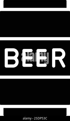 Beer Can Vector Icon Design Illustration Stock Vector