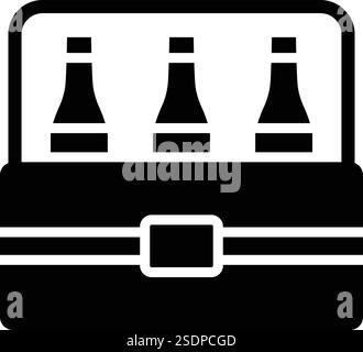 Beer Box Vector Icon Design Illustration Stock Vector