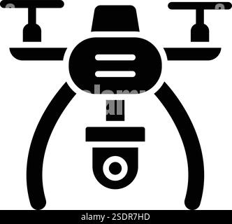 Drone Vector Icon Design Illustration Stock Vector