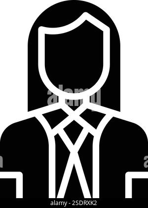 Company Secertary Vector Icon Design Illustration Stock Vector