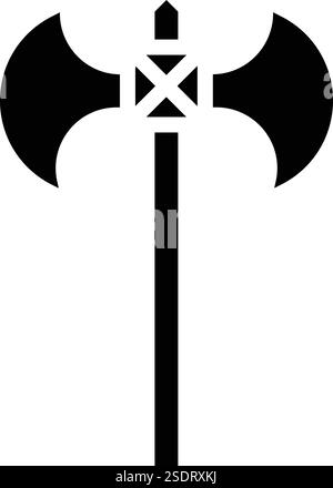 Axe Vector Icon Design Illustration Stock Vector