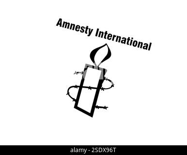 Rotated to right, Amnesty International Emblem, Organization, Logo Stock Photo