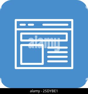 Website Vector Icon Design Illustration Stock Vector