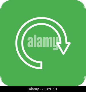 Circular arrow Vector Icon Design Illustration Stock Vector