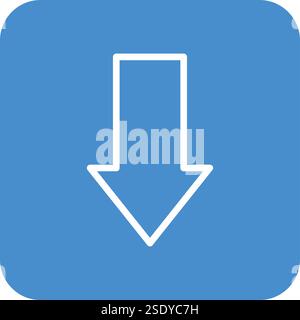 Down arrow Vector Icon Design Illustration Stock Vector