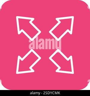 Expand Vector Icon Design Illustration Stock Vector