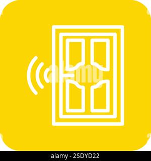 Smartdoor Vector Icon Design Illustration Stock Vector