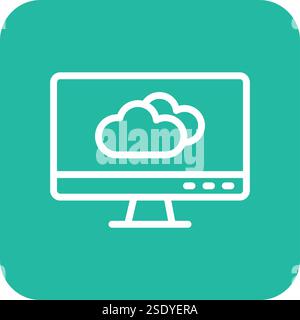 Forecast Vector Icon Design Illustration Stock Vector