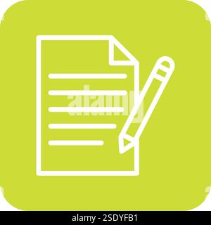 Write Vector Icon Design Illustration Stock Vector