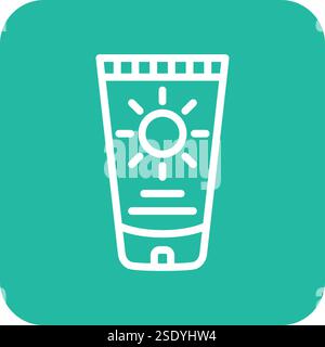 Sun cream Vector Icon Design Illustration Stock Vector