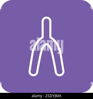 Wishbone Vector Icon Design Illustration Stock Vector